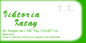 viktoria katay business card